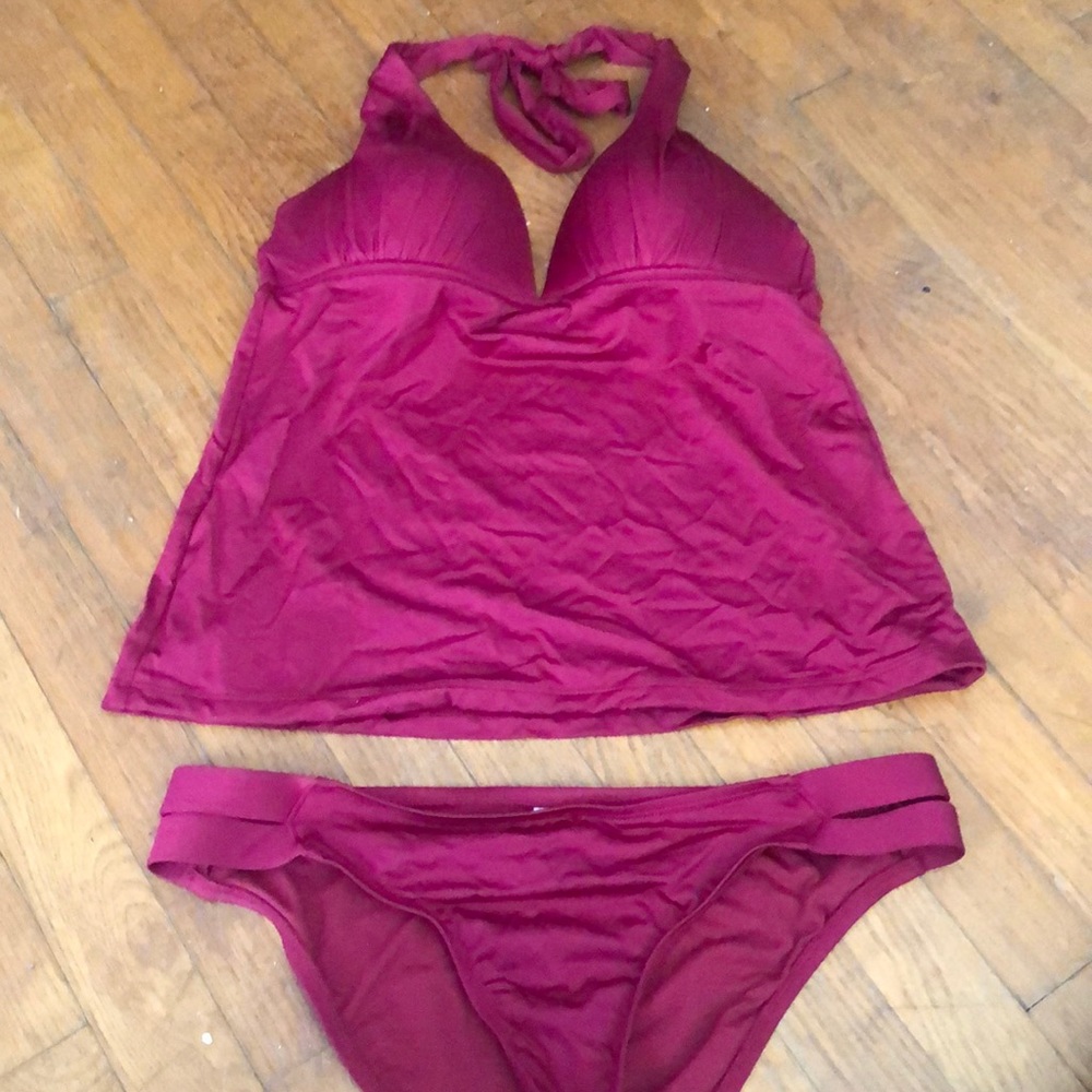 🟣Pink tankini bathing suit